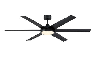 Buy black-finish-with-black-blades Brawn Outdoor (Damp) Ceiling Fan with Light by Fanimation