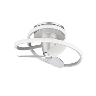 Buy titanium-silver-finish-with-titanium-silver-blades Veloce Outdoor (Damp) Ceiling Fan with Light by Modern Forms Fans