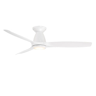 Buy matte-white-finish-with-matte-white-blades Skylark Outdoor (Wet) Hugger Ceiling Fan with Light by Modern Forms Fans