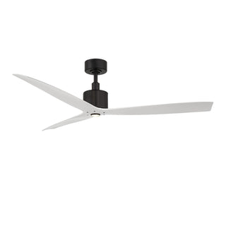 Buy matte-black-matte-white-finish-with-matte-white-blades Spinster Outdoor (Wet) Ceiling Fan with Light by Modern Forms Fans