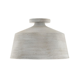 Buy stucco-and-woven-natural-shade Quarry Semi Flush Mount Light by Capital Lighting