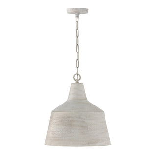 Buy stucco-and-woven-natural-shade Quarry Pendant by Capital Lighting