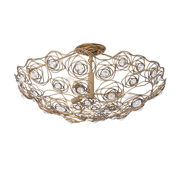 Ethereal Rose Semi-Flush Mount Ceiling Light by Varaluz