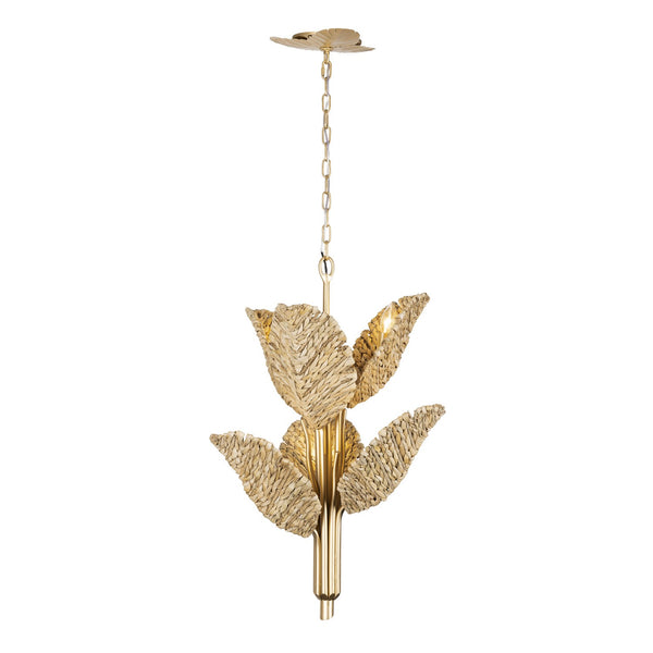 Banana Leaf Outdoor (Damp) Chandelier by Varaluz