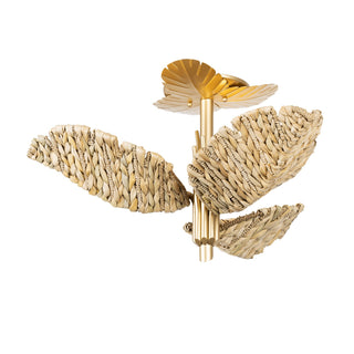 Banana Leaf Outdoor (Damp) Semi-Flush Mount Ceiling Light by Varaluz