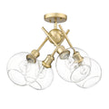Axel Semi Flush Mount Light by Golden