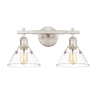 Buy pewter-with-clear-glass-glass Orwell Vanity by Golden