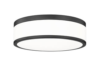 Buy matte-black Ballord Outdoor (Damp) Flush Mount Ceiling Light by Z-Lite