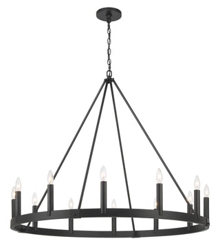 Buy coal-black Dutton Outdoor (Damp) Chandelier by Minka-Lavery