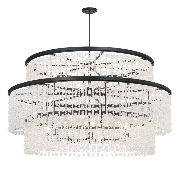Shimmering Elegance Outdoor (Damp) Chandelier by Minka-Lavery