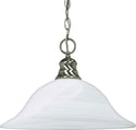 Alabaster Glass Hanging Dome Pendant by Nuvo Lighting