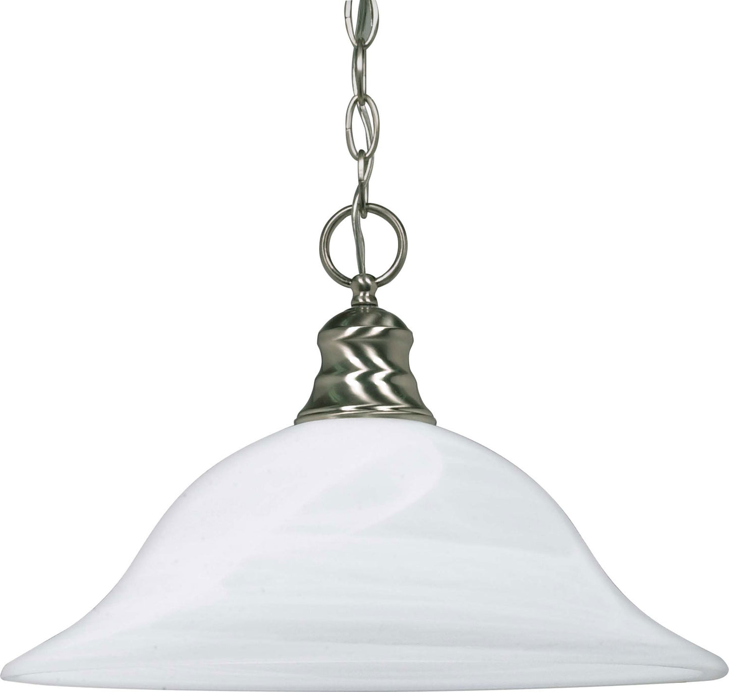 Alabaster Glass Hanging Dome Pendant by Nuvo Lighting