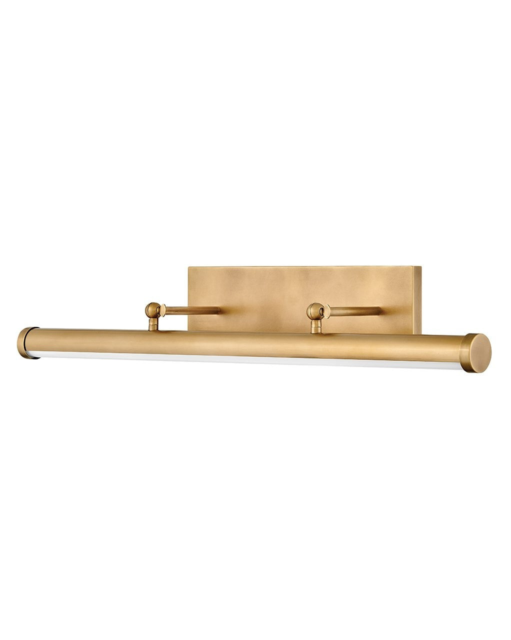 Regis Picture Light by Hinkley – Lights: One Light (7.25"L x 32.50"W x 5.50"H) – Finish: Heritage Brass with Heritage Brass with Acrylic Lens Glass – Light Output: 3000K – Hinkley-31013HB-HB