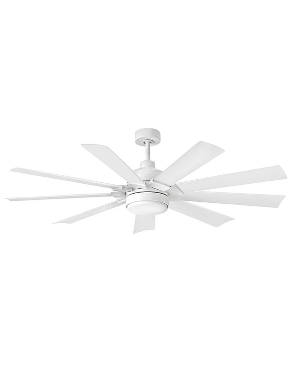 9-Blades Turbine Outdoor (Wet) Ceiling Fan with Light by Hinkley