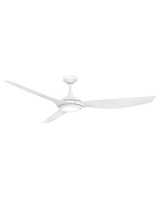 Buy matte-white-finish-with-matte-white-blades Talan Outdoor (Damp) Ceiling Fan with Light by Hinkley