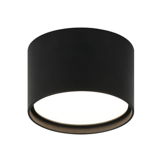 Buy matte-black-with-opal-glass-glass-and-opal-shade Caravon Ceiling Mount Light by Matteo Lighting