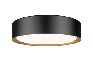 Buy matte-black-modern-gold Kawan Outdoor (Damp) Flush Mount Ceiling Light by Z-Lite
