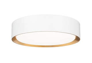 Buy matte-white-modern-gold Kawan Outdoor (Damp) Flush Mount Ceiling Light by Z-Lite