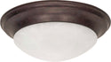 Twist and Lock Old Bronze Outdoor (Damp) Flush Mount Ceiling Light by Nuvo Lighting