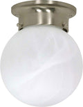 Alabaster Ball Outdoor (Damp) Flush Mount Light by Nuvo Lighting