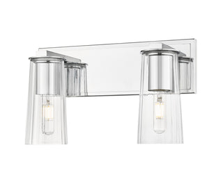 Buy chrome-with-clear-glass-and-clear-textured-shade Titus Vanity by Z-Lite