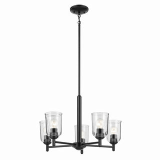 Buy black-with-clear-glass-and-clear-shade Shailene Chandelier by Kichler