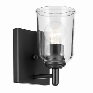 Buy black-with-clear-glass-and-clear-shade Shailene Outdoor (Damp) Sconce by Kichler