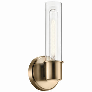 Buy champagne-bronze Aviv Outdoor (Damp) Sconce by Kichler