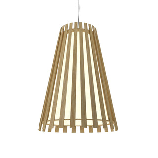 Buy organic-black Slatted Pendant by Accord Lighting