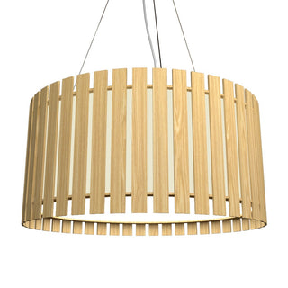 Buy sand Slatted Pendant by Accord Lighting