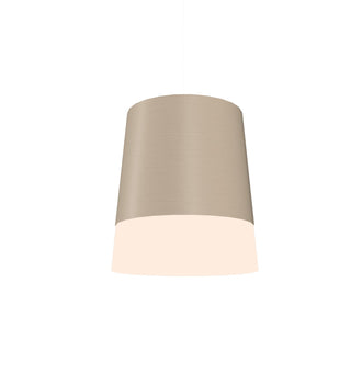 Buy organic-cappuccino-and-natural-cream-shade Conical Outdoor (Damp) Pendant by Accord Lighting