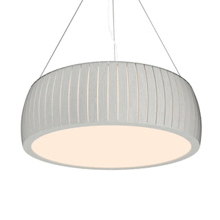 Buy organic-white Barrel Outdoor (Damp) Pendant by Accord Lighting
