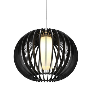 Buy organic-black-and-black-shade Stecche di Legno Outdoor (Damp) Pendant by Accord Lighting