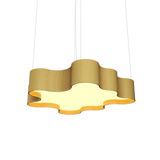 Buy organic-gold-and-woven-natural-shade Organic Outdoor (Damp) Pendant by Accord Lighting