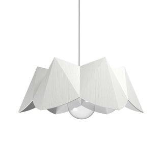 Buy organic-white-and-white-shade Physalis Outdoor (Damp) Pendant by Accord Lighting