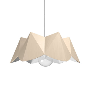 Buy organic-cappuccino-and-natural-cream-shade Physalis Outdoor (Damp) Pendant by Accord Lighting