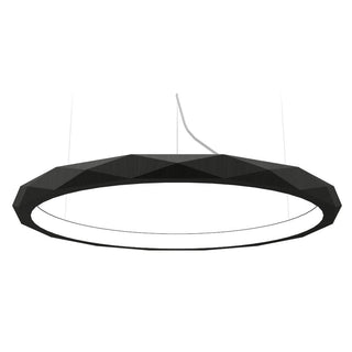 Buy organic-black-and-black-shade Facet Outdoor (Damp) Pendant by Accord Lighting