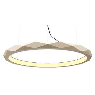 Buy organic-cappuccino-and-natural-cream-shade Facet Outdoor (Damp) Pendant by Accord Lighting