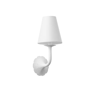 Buy white-plaster-with-white-glass-and-white-shade Winnipeg Outdoor (Damp) Sconce by Hudson Valley