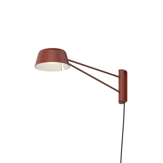 Buy oxide-red-with-oxide-red-aluminum-glass Ray Outdoor (Damp) Wall Lamp by Sonneman
