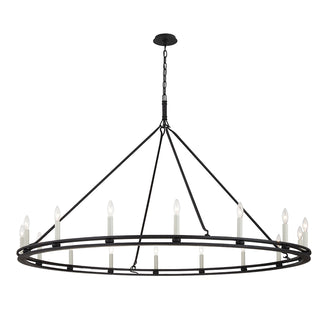 Buy textured-black Sutton Outdoor (Damp) Chandelier by Troy Lighting