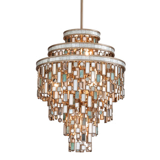Buy champagne-leaf Dolcetti Chandelier by Corbett Lighting