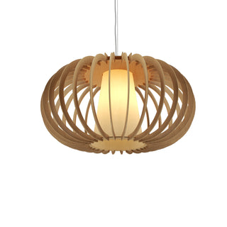 Buy maple-and-beige-tan-shade Stecche di Legno Outdoor (Damp) Pendant by Accord Lighting