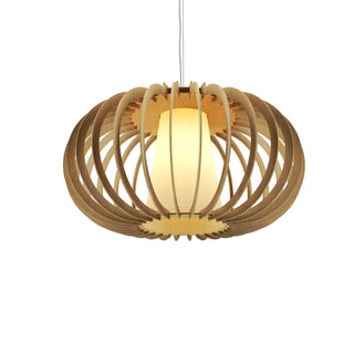 Buy sand-and-beige-tan-shade Stecche di Legno Outdoor (Damp) Pendant by Accord Lighting