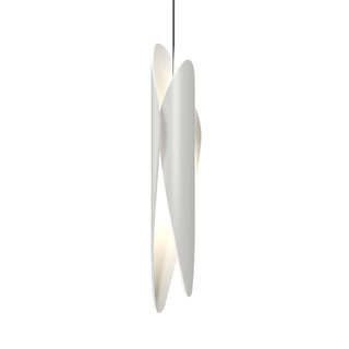 Buy organic-white-and-white-shade Leaf Outdoor (Damp) Pendant by Accord Lighting