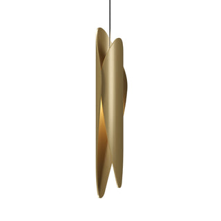 Buy organic-gold-and-yellow-shade Leaf Outdoor (Damp) Pendant by Accord Lighting