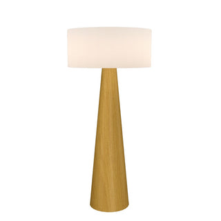 Buy organic-gold-and-white-shade Conical Outdoor (Damp) Floor Lamp by Accord Lighting