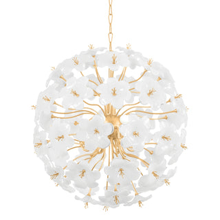 Buy gold-leaf Hygea Outdoor (Damp) Chandelier by Corbett Lighting