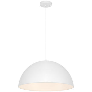 Buy matte-white-and-white-shade Huck Outdoor (Damp) Pendant by Access