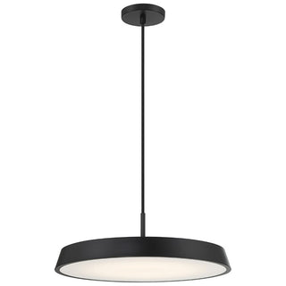 Buy matte-black-with-white-glass-and-white-shade Tallinn Outdoor (Damp) Pendant by Access